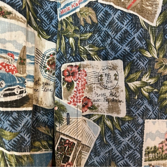 Reyn Spooner Christmas 2014 Aloha Shirt - M - Picture 6 of 13